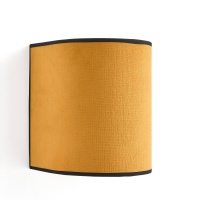 Абажур Из велюра Velvet единый размер желтый LA REDOUTE INTERIEURS  фото, kupilegko.ru